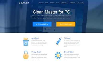 free clean master for pc